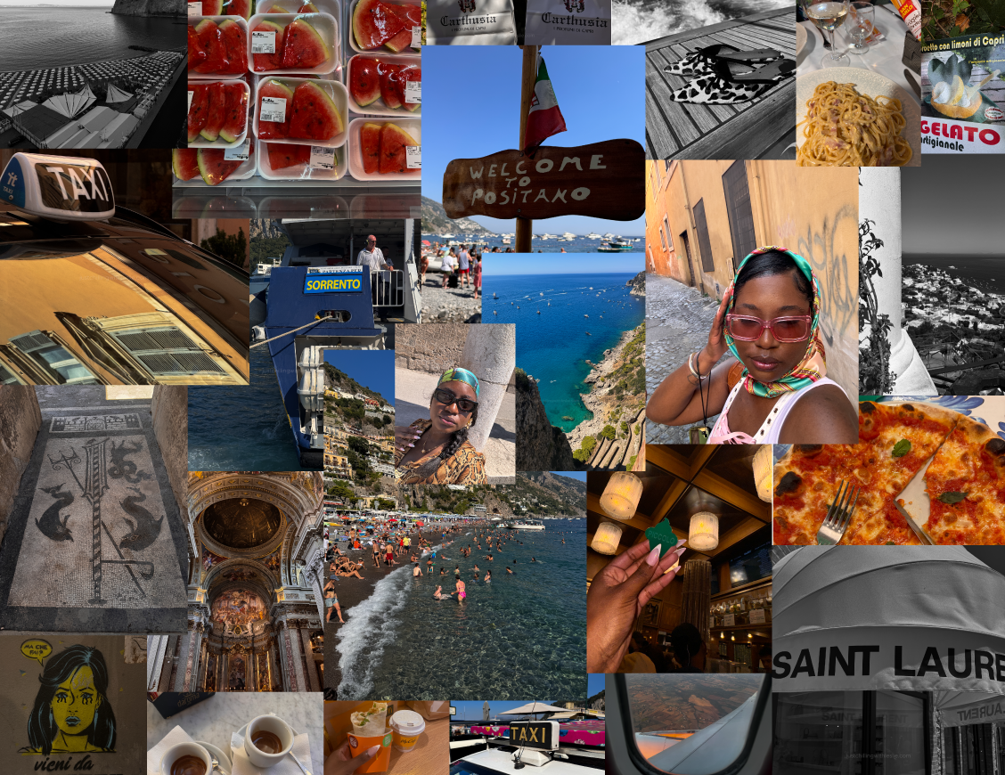 Photo collage of images Leslie Harris took while visiting Italy